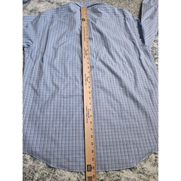Brooks Brothers Shirt Mens Large Button Down Original Polo Blue Check All Cotton - Picture 5 of 5